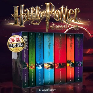 Box 全套 哈利波特与魔法石英语原版 JK罗琳哈利波特系列小说套装 Set Potter Harry 7全集 英文原版 哈利波特套装
