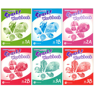 培生朗文英文原版教材 Longman English Spark Workbook JS1A1B2A2B3A3B 香港初中练习册