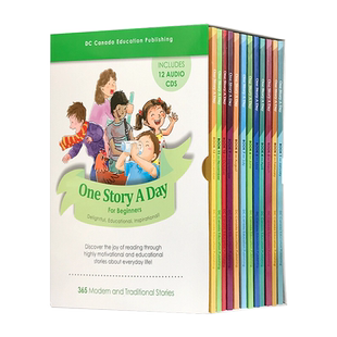 现货原版英语 幼儿英文故事书 One Story A Day for beginners 365 每天一个磨耳朵天天故事会 幼少儿英语绘本 小学低年级英文读物