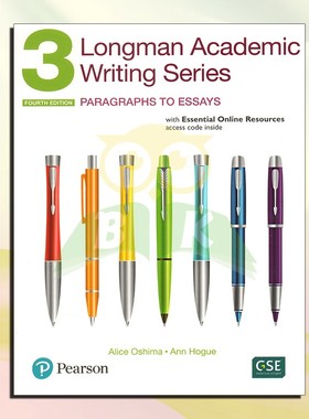 朗文学术写作系列3 Longman Academic Writing Series 3 Paragraphs to Essays 从段落到文章 英文原版 培生写作指导书英语书籍