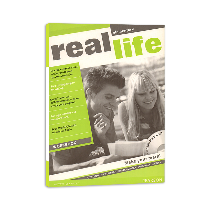现货原版 Real Life elemenraty 初级练习册 培生朗文中学英语教材 朗文环球英语教程 高中美誉数字化课堂互动教材