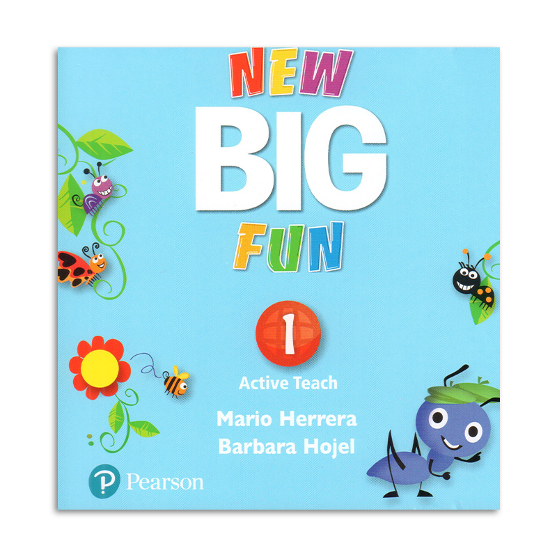 现货new Big fun avtive teach 1/2/3级 教学电子白板课件电脑一体机专用 香港培生朗文幼儿英语教材 美式发音英语旗舰课程6-12岁