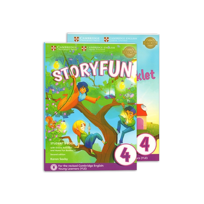 现货 原版剑桥少儿英语 YLE二级考试书官方教材 第二版Cambridge Story fun 4级别学生用书带在线自学账号和练习册Storyfun包邮