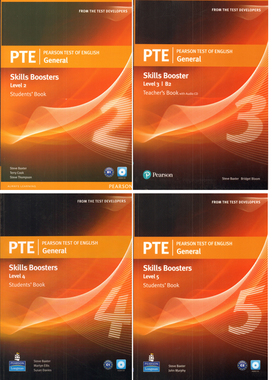 清仓特价原版英语教材PTE Pearson Test of English General Skills Boosters  2 3 4 5 级学生书