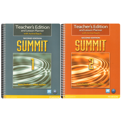特价清仓Pearson 原版大学英语教材尖峰 SUMMIT 2nd Edition教师书经典教辅Teacher Edition and Lesson Planner with ActiveTeach