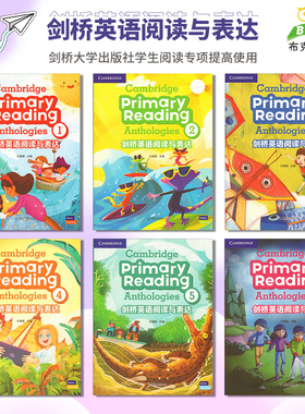 剑桥英语阅读与表达 Cambridge Primary Reading Anthologies 123456 学生课本带在线音频 少儿英语附加专项阅读训练