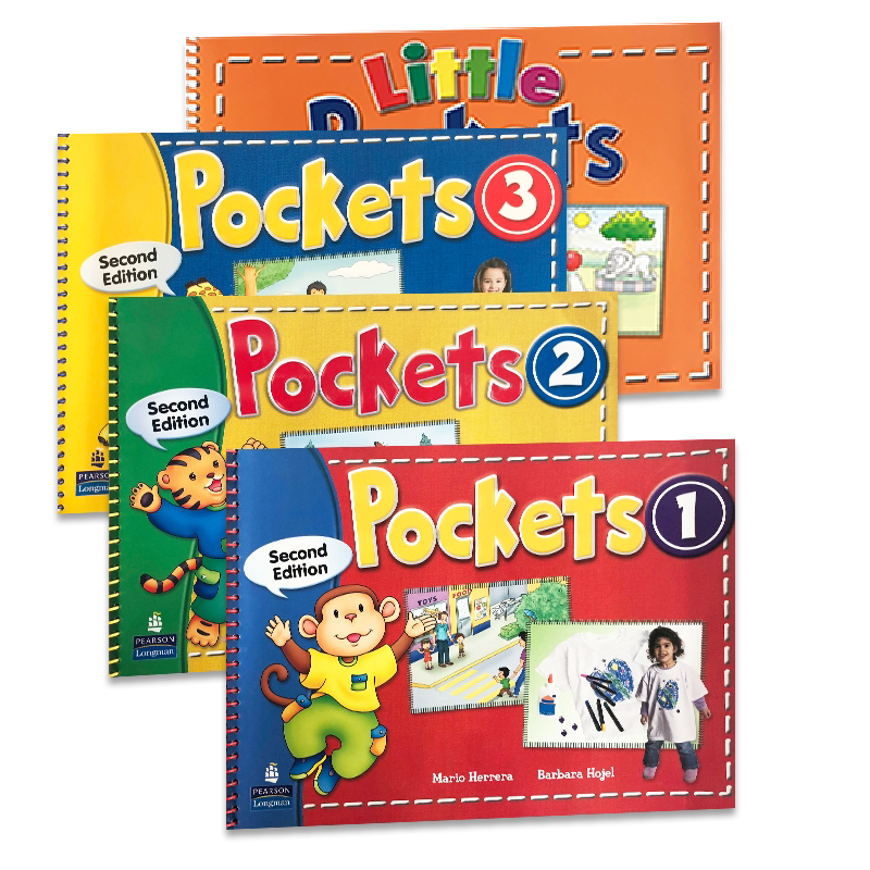 特价清仓原版香港朗文幼儿英语Little Pockets 预备级1/2/3级学生套装 主课本 练习册 培生出版社启蒙英语教程2-6岁早教培训教辅