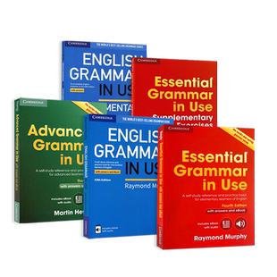 原版进口Grammar in Use剑桥英语语法书 少儿初级英文教材小学口语字典单词书练习册词典实用初中高级雅思剑桥词汇english grammar