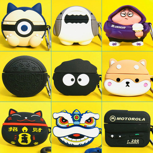 适用oppoencox2可爱蓝牙耳机套