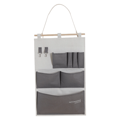 宿舍收纳墙挂式棉麻布艺收纳挂袋