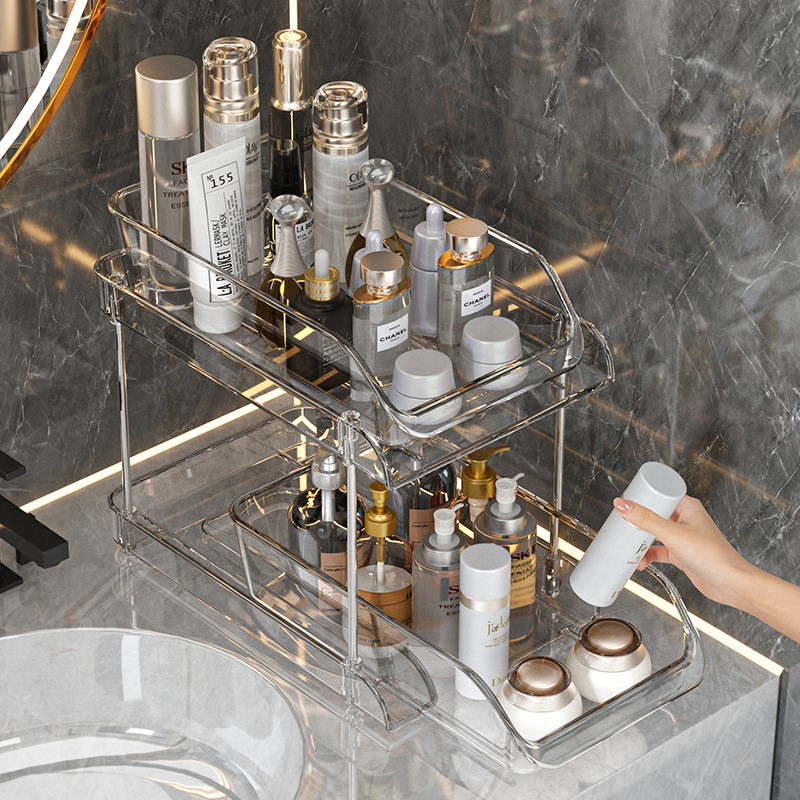 卫生间置物架抽拉式化妆品收纳盒