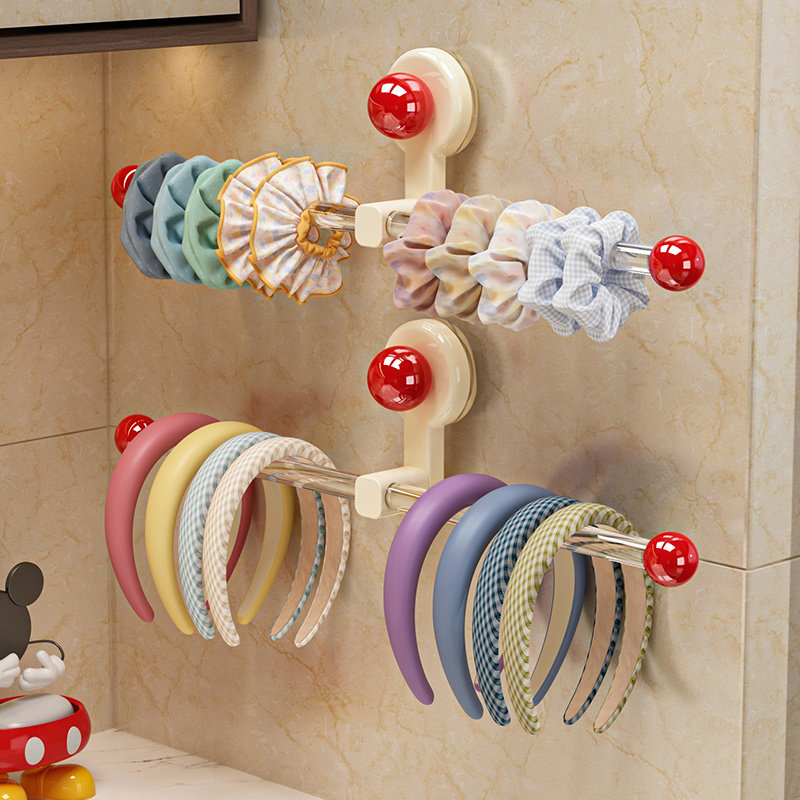 吸盘发箍收纳神器卫生间发圈挂钩