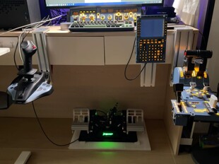 型材桌面快拆支架 适用翼胜猎户座摇杆油门/小熊座套装/各类面板