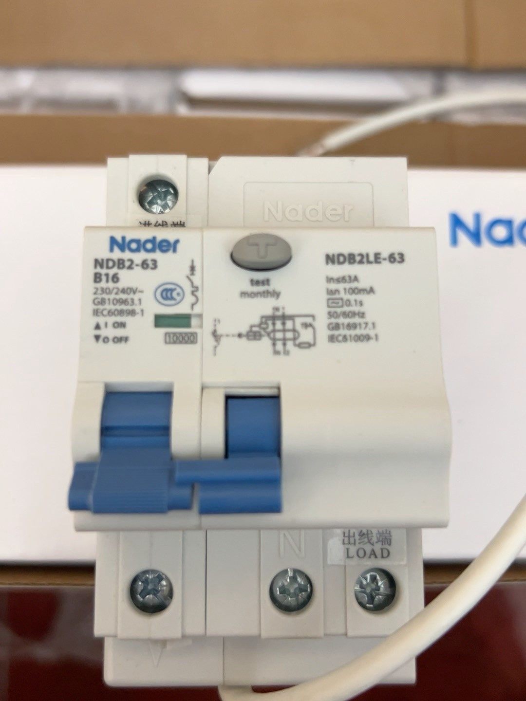 上海nader良信ndb2le-63b16/1n规格16a(议价议价