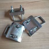 抗震支架配件 钢结构工字钢方卡梁夹板 C型钢带齿压板U型梁夹