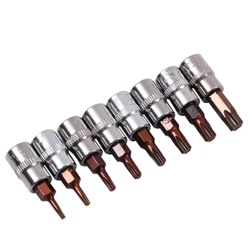 快速小棘轮1/4内六角旋具梅花头T8T20T30内六角十字一字套筒批头