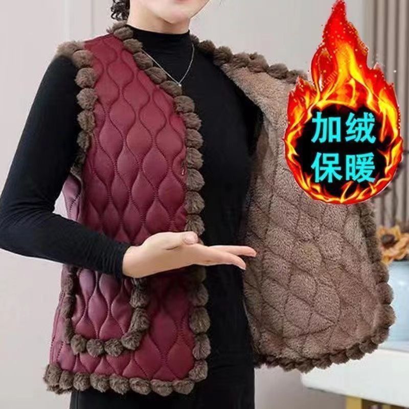 加绒高档秋冬冬季马甲时