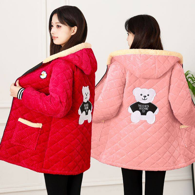 成人冬季羽绒服罩衣女韩
