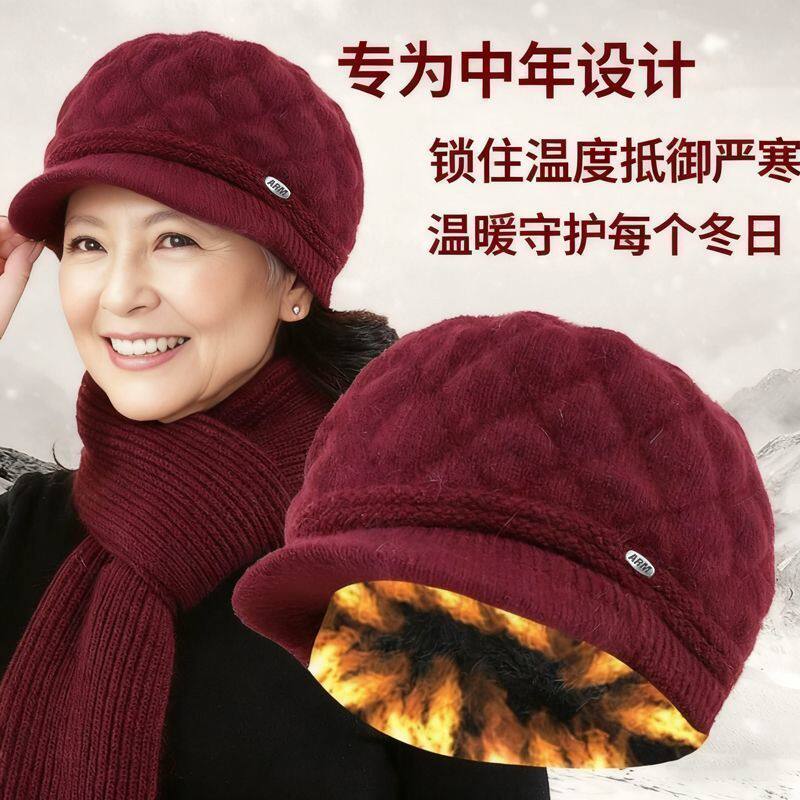 中老年人帽子女冬季太太