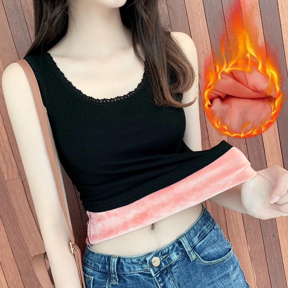保暖背心女加绒加厚秋冬