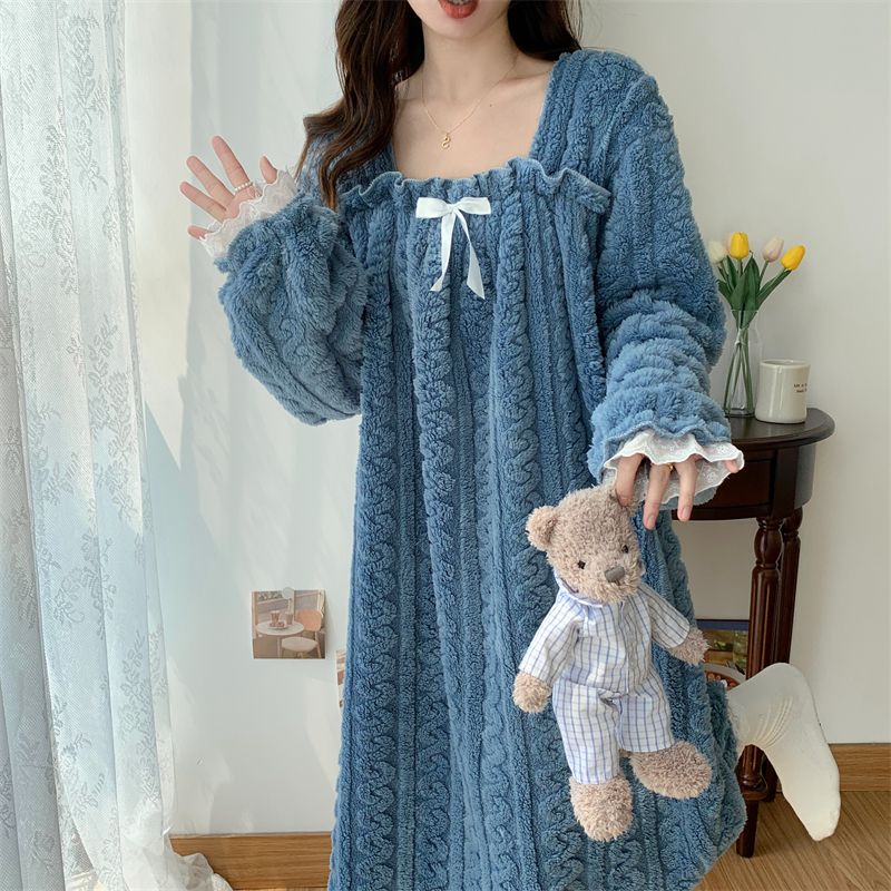 加大码300斤法兰绒睡衣女