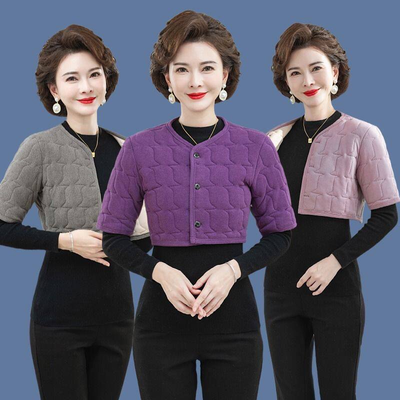 德绒保暖护肩女颈椎坎肩