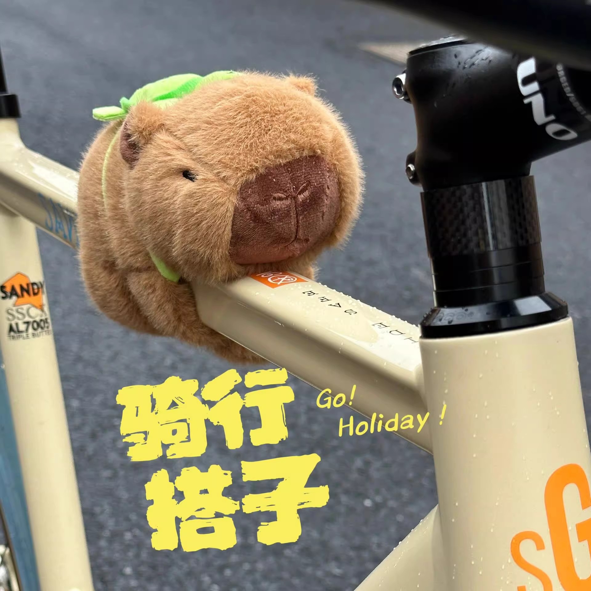 卡皮巴拉自行车公路车装饰挂件
