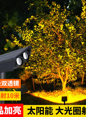 太阳能户外照树灯庭院景观花园装饰灯草坪超亮防水招牌照明投射灯