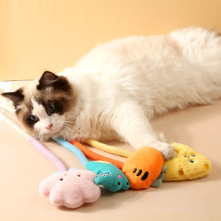 逗猫棒咬咬绳自嗨解闷神器咬咬绳猫薄荷磨牙耐咬小猫幼猫猫咪用品