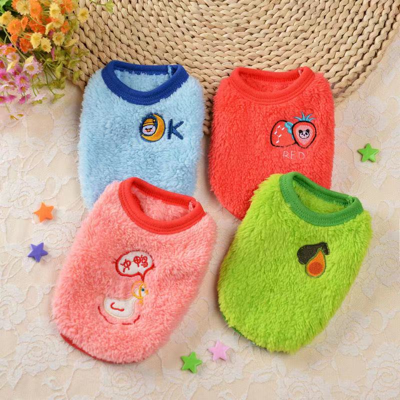 秋冬可爱网红防寒宠物法兰绒背心