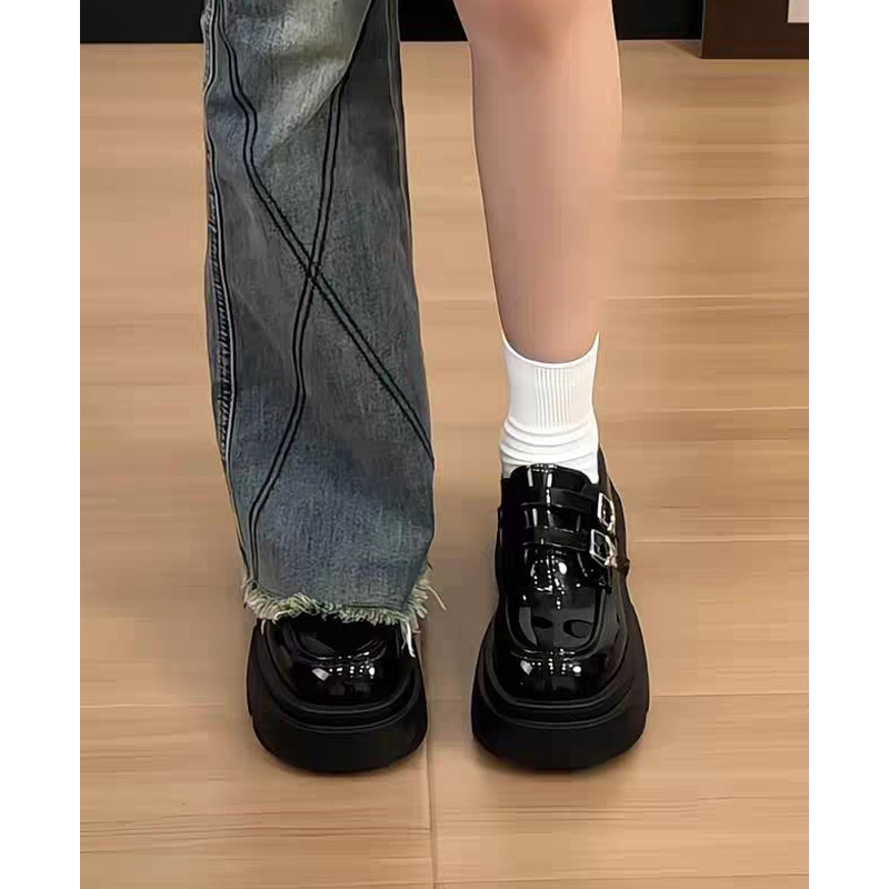 【新品低价】小皮鞋厚底乐福鞋
