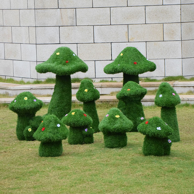 户外园林景观绿植草皮蘑菇摆件公园草坪地花园庭院装饰品植物雕塑