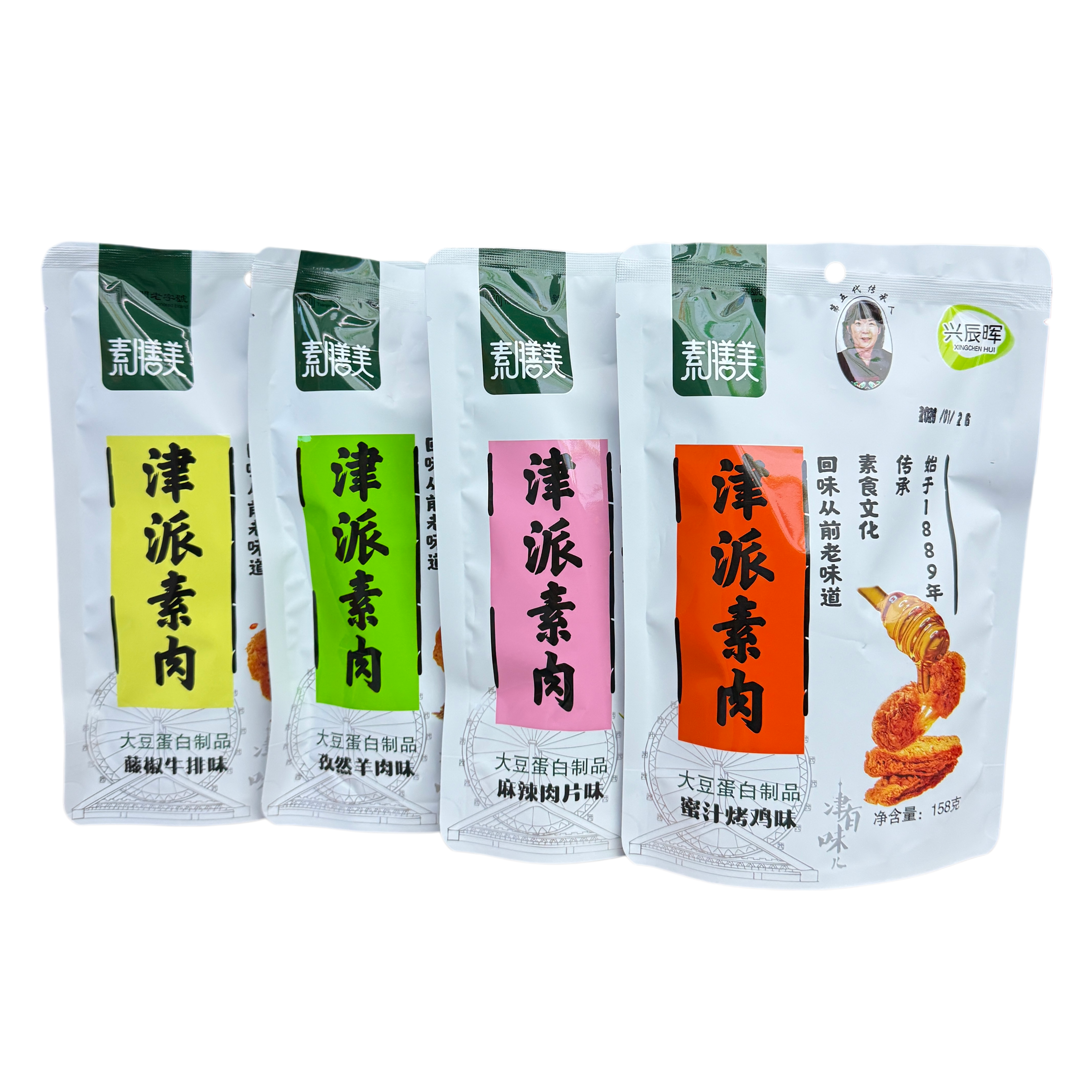 素膳美手撕素肉 158g/袋 孜然羊肉味 藤椒牛排味