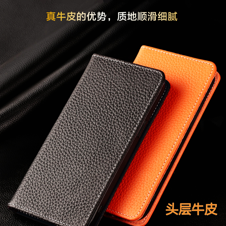 oppo reno13手机壳新款reno13pro真皮磁吸镜头全包翻盖手机套OPPO Reno13pro+手机保护壳商务插卡头层牛皮套