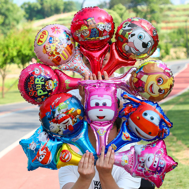 超级飞侠手持玩具汪汪队六一儿童节礼物地推活动小礼品61卡通气球,节庆用品/礼品,气球,淘宝优惠券,粉丝福利购,淘宝优惠卷