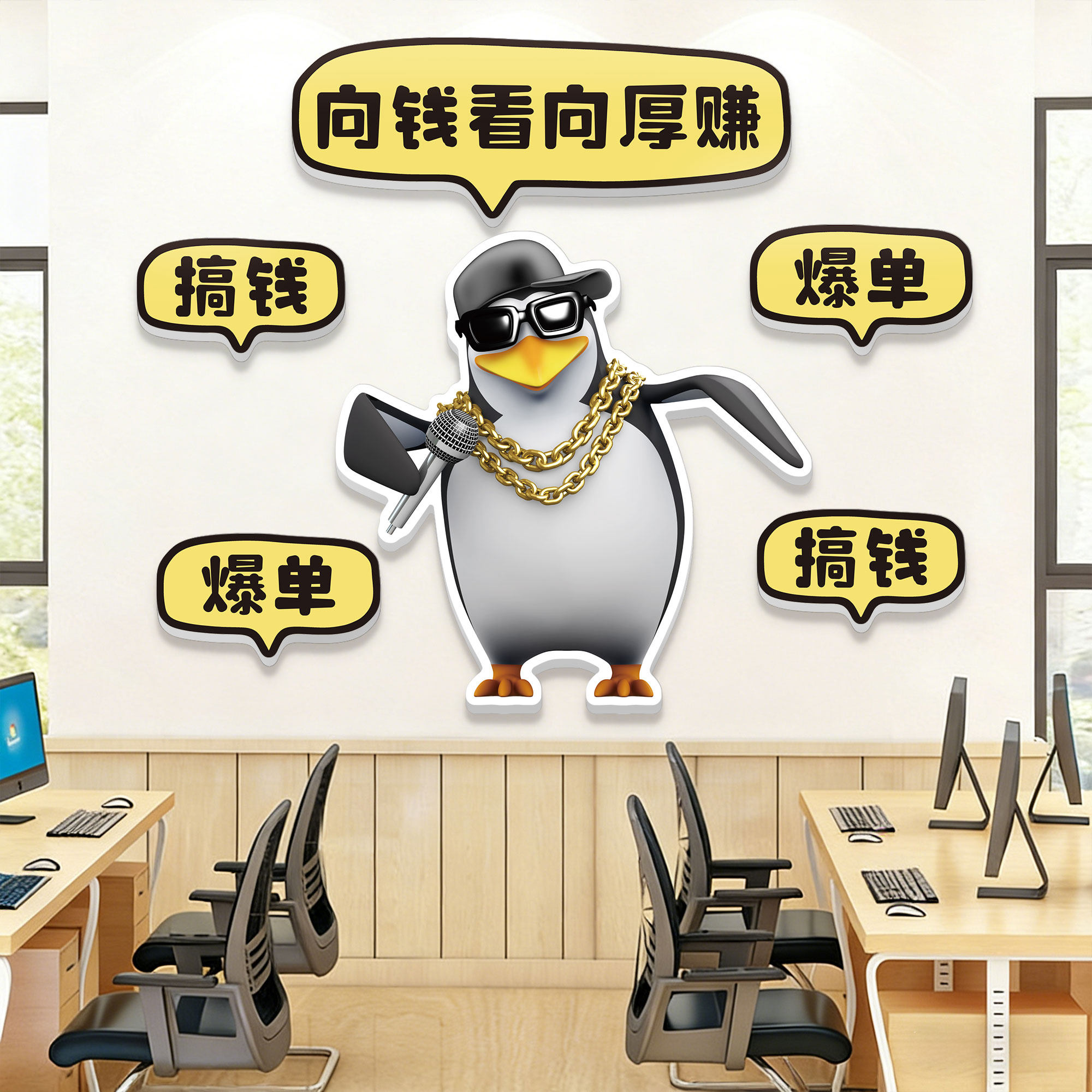 公司企业文化墙贴纸办公室激励志标语展示墙氛围布置装饰画好物QT,家居饰品,软装墙贴,淘宝优惠券,粉丝福利购,淘宝优惠卷