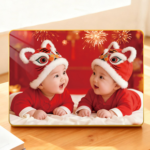 年画娃娃送子图求子助孕摆件龙凤胎宝宝图片墙贴画备孕娃娃照片hb