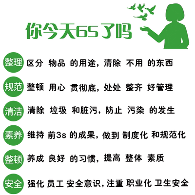 医院6s管理科室健康宣教文化墙