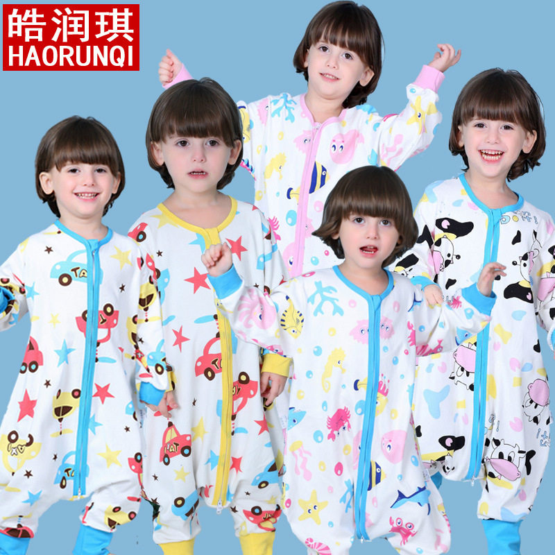 婴幼儿童大童分腿睡袋春夏季单层