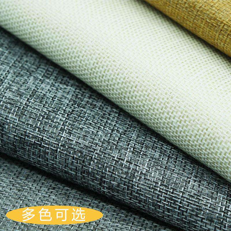 爆款色织阳离子仿亚麻布抱枕沙发拖鞋帽子工艺品面料