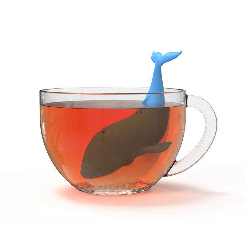 热销鲸鱼泡茶器食品硅胶可爱海豚茶漏卡通茶隔过滤器茶叶套装礼品