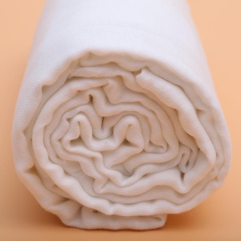 厂家专注生产三层纱布 三层精梳白棉布婴儿尿布纱布 婴儿纱布面料
