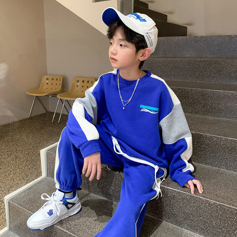 男童春装套装两件套2026新款春秋季儿童帅气卫衣运动服春秋款潮衣