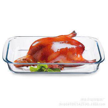 钢化玻璃盘 长方形烤盘 菜碟 面包盘 微波炉专用