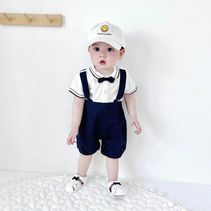 男宝宝一周岁宴礼服夏天男童抓周生日西装套装主持人演出服夏装