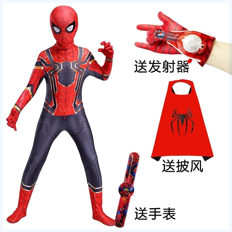 蜘蛛侠紧身衣儿童连体皮套