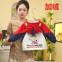 秋冬加绒男童奥特曼衣服秋季新款亮灯儿童外套洋气加厚连帽防水衣