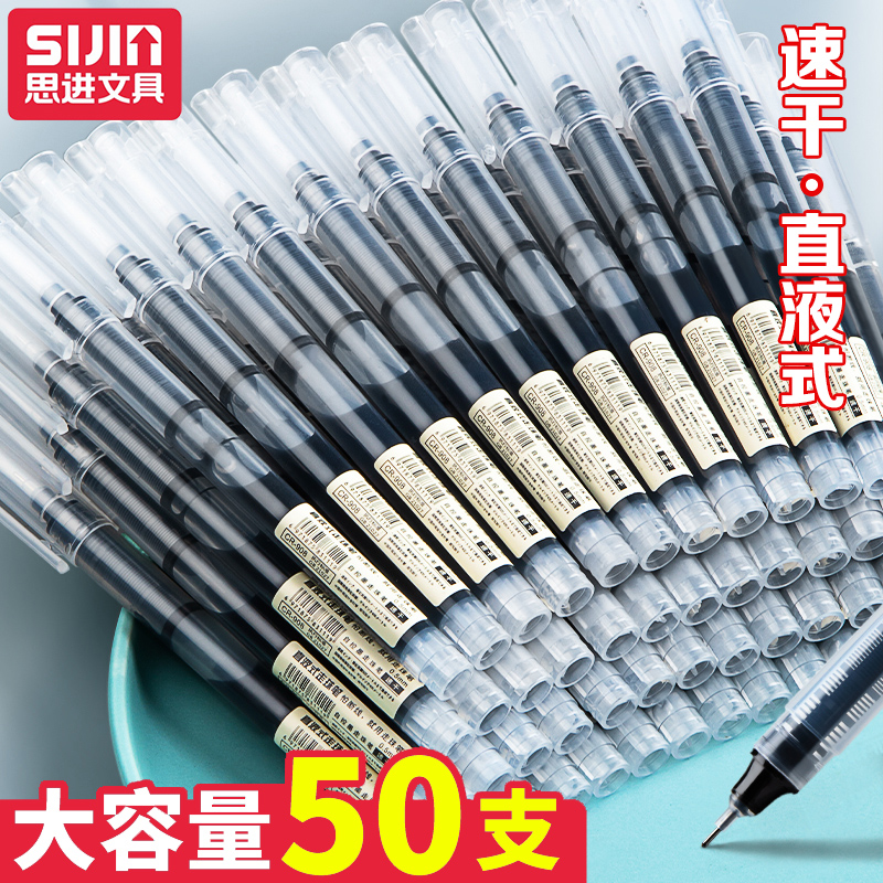 大容量直液式走珠笔0.5mm中性笔