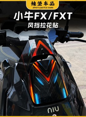 适用小牛FX/FXT车头风挡贴纸装饰拉花保护防刮贴膜贴花改装配件