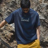 「星塔」水洗破坏破碎印花短袖 TANOXI T309 T恤男宽松做旧纯棉Tee